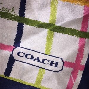 NWOT Coach 💯 % silk scarf